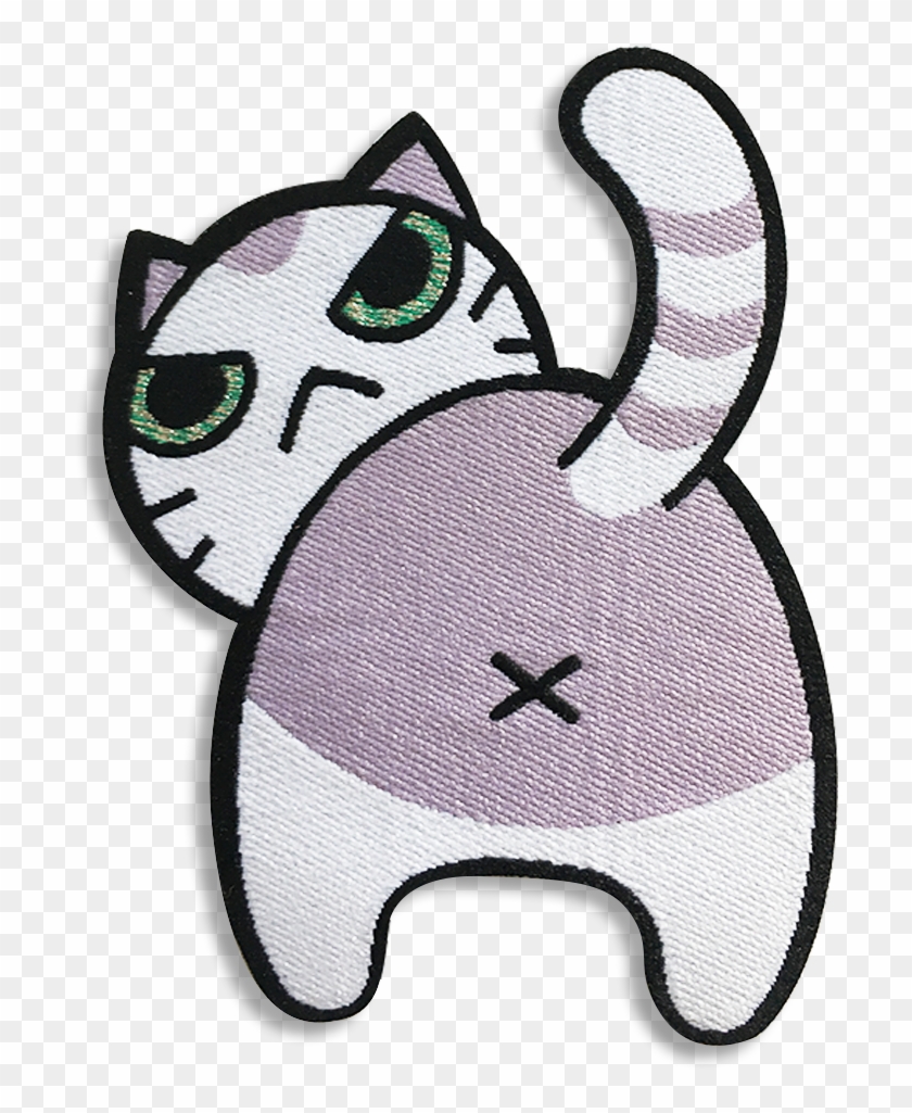 Cat Butt Patch - Cartoon #1647107