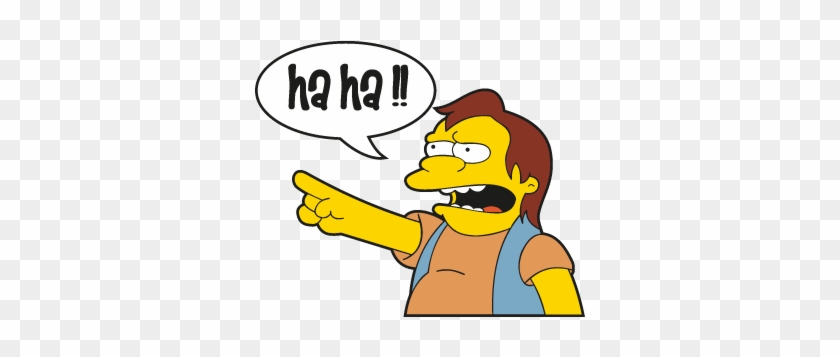Haha Clipart - Nelson De Los Simpson #1647787