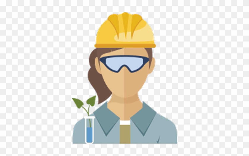 Female Science Worker Icon - Cartoon #1647797