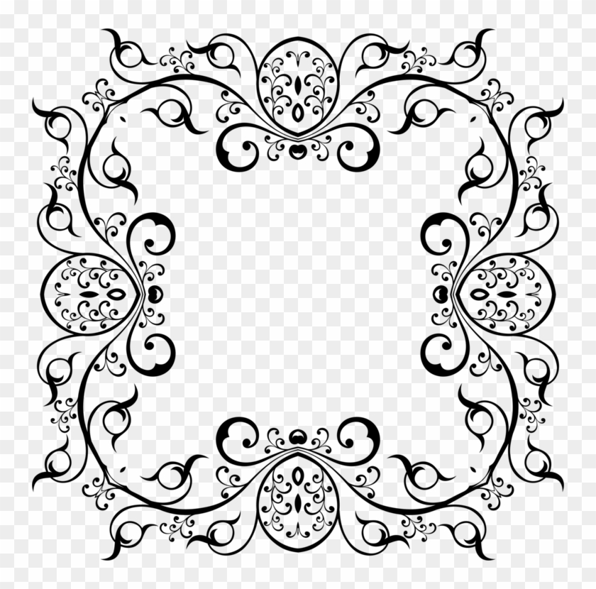 Floral Design Computer Icons Visual Arts Black And - Top Page Swirl #1648176