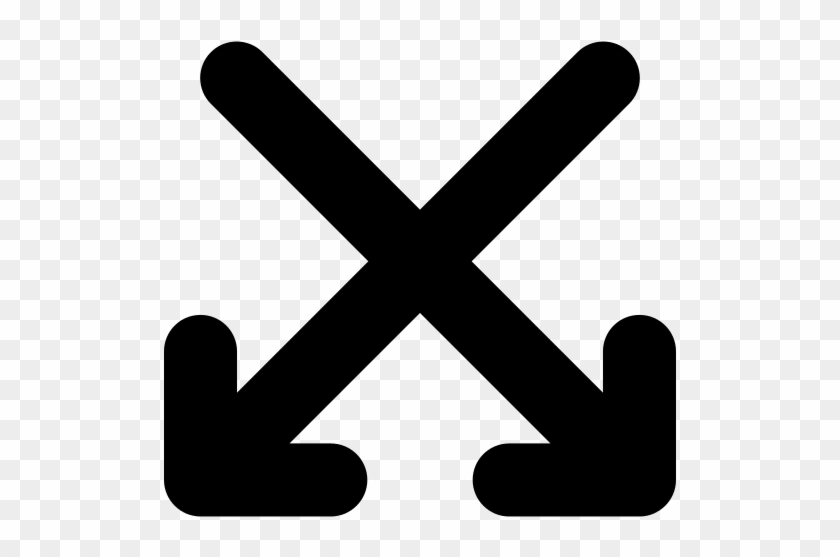 Crossed - Two Arrows Pointing Down #1650039