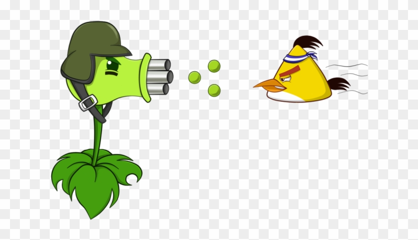 Plants Vs Zombies Clipart Cartoon - Zombie Vs Plants Angry Birds #1650683