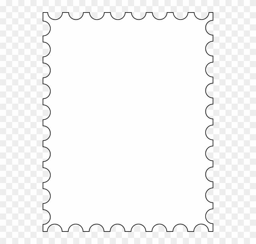 Stamp, Compendiums, Porto, Frank, Letters - Transparent Background Stamp Border #1651487