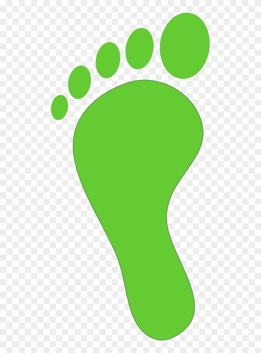 Clipart Green Foot Print 512x - صورة خطوات قدم #1651952