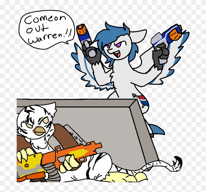 Artist Nootaz Commission Dual Wield Hippogriff Ⓒ - Cartoon #1652195