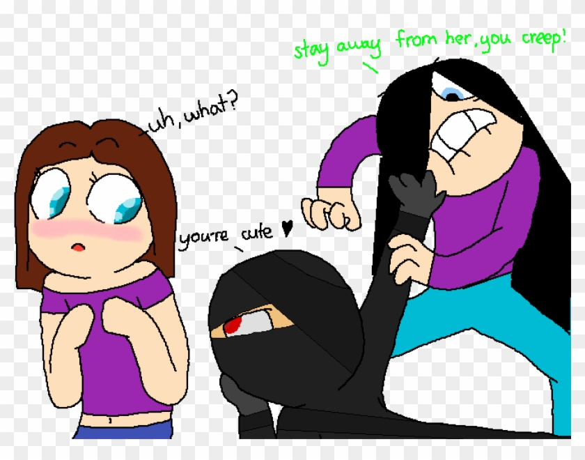 Dont Touch My Sister Creep - Cute Girl Drawing Base #1653149