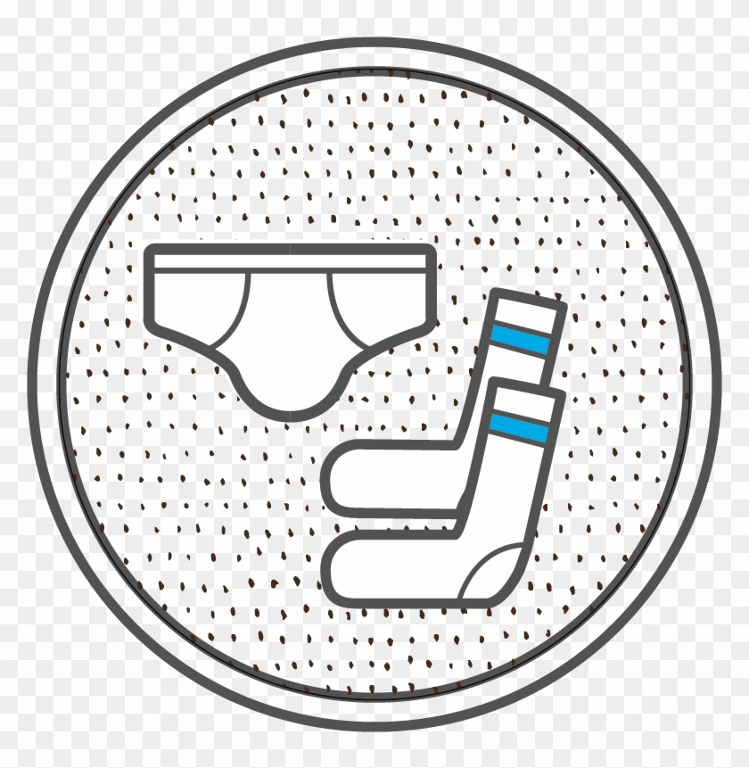 Children's Underwear And Socks - Line Art #1653497