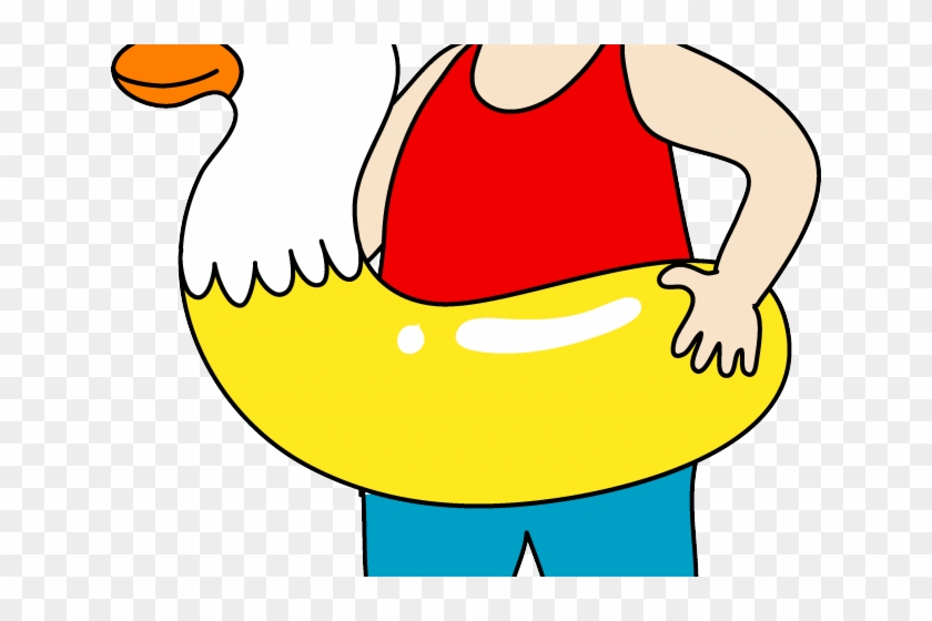 Yellow Dress Clipart Floaty - Clipart Swimming No Background #1654730