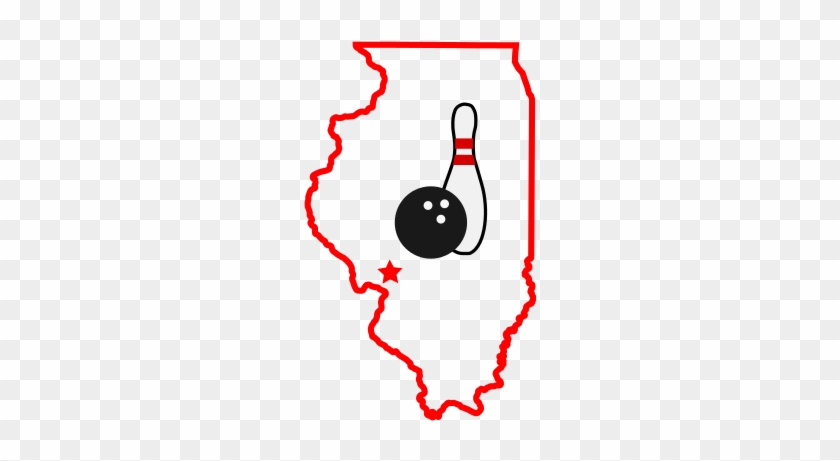 Tri-county Illinois Usbc Usbc Bowling Association Supporting - Small Illinois Outline #254664