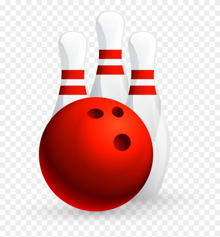 Bowling Ball Ten-pin Bowling Game Bowling League - Red Bowling Ball #254683