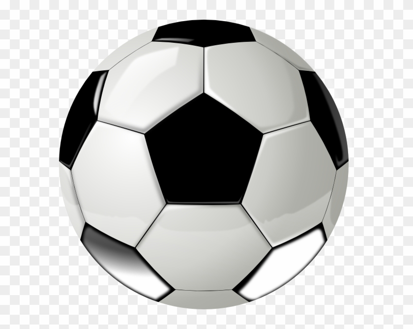 Real Football Ball No Shadow Clip Art - Soccer Ball Square Car Magnet 3" X 3" #254856