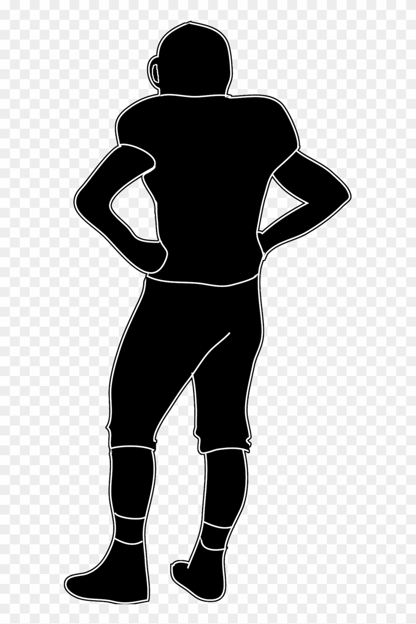 Silhouettes Of People - Back Of Football Players #255132