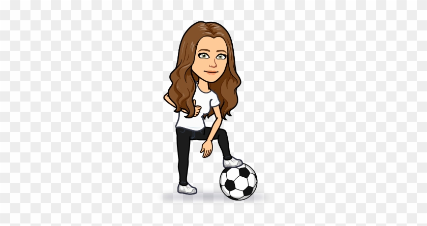 Girl Kicking Soccer Ball Clip Art #255255