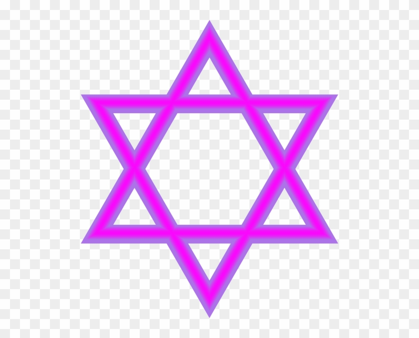 Jewish Star Purple Clip Art At Clker - Purple Jewish Star Png #255858