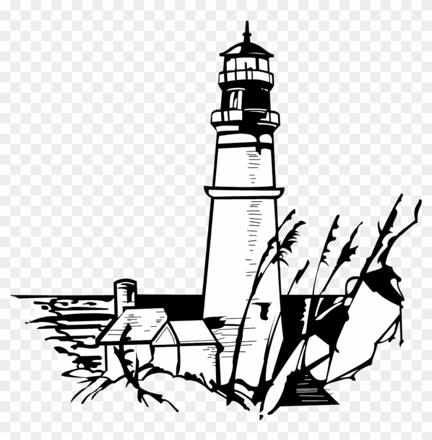 Lighthouse Clipart Black And White - Lighthouse Clipart Black And White #255895