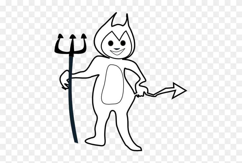 Devil Clipart Black And White - Devil Black And White Clipart #255901