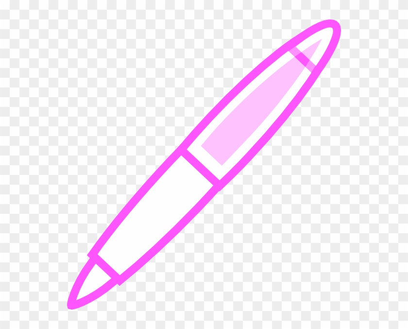 Pink Pen Clip Art - Pink Pen Clipart #255907