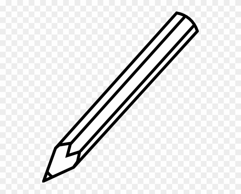 Colored Pencil Clipart Black And White - Pencil Black And White #256354