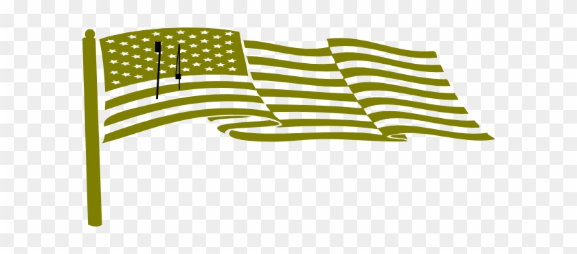 Waving Us Flag Clip Art - Printing And Writing Paper #256524