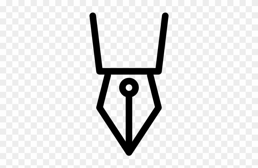 Fountain Pen Icon - Fountain Pen Line Drawing #256586