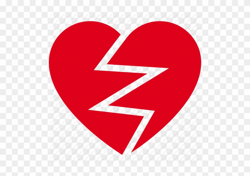 Broken Heart Clipart Icon - Broken Heart Icon Png #256936
