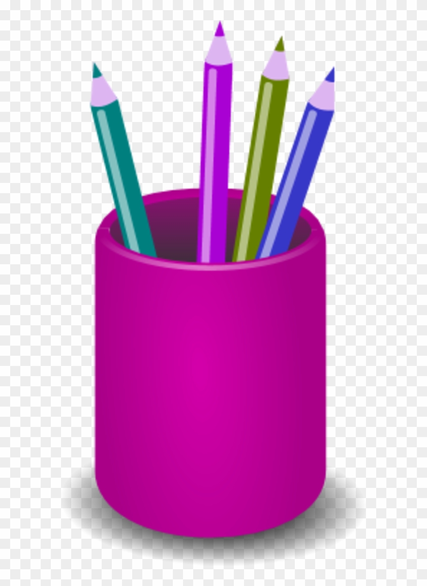 Vector Clip Art - Pencil Holder Clipart Transparent #257158