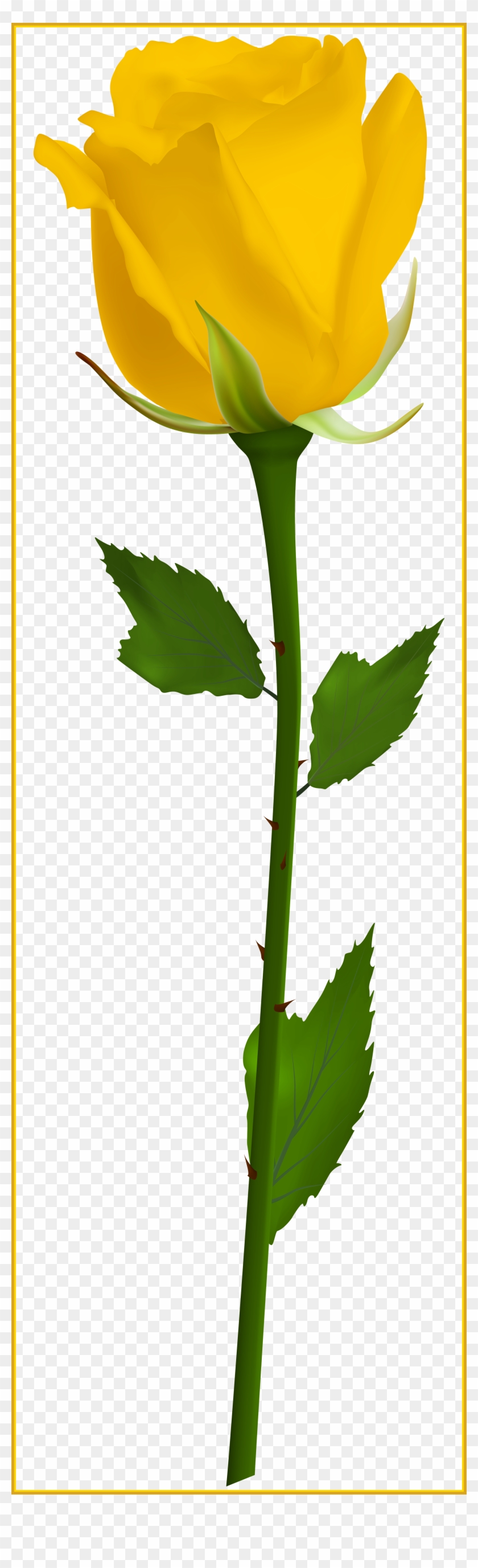 Awesome Clip Art Png Image Primavera Hello Ⓒ - Yellow Rose Clipart Png #1656370