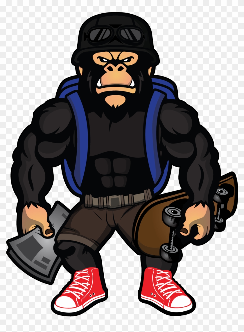 Gorilla Clipart Guerilla - Cartoon #1656646