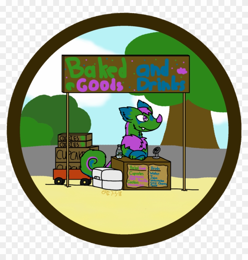 Summer Food Stand By Aya The Dragon Fox77 - Cartoon #1657487