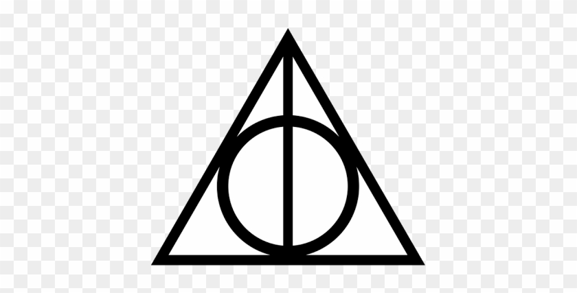 What Does A Triangle With Circle In - Symbol Harry Potter Deathly Hallows #1657544