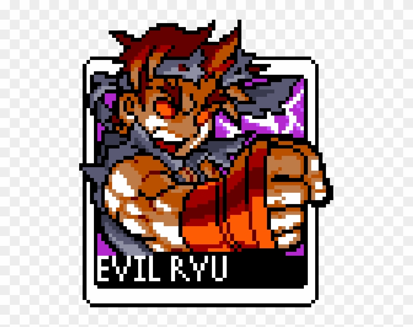 Evil Ryu From Street Fighter - Cartoon #1658572