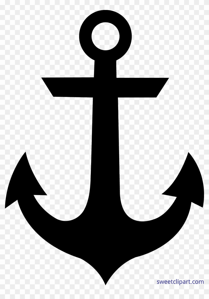 Circle Clipart Anchor - Anchor Silhouette #1659070