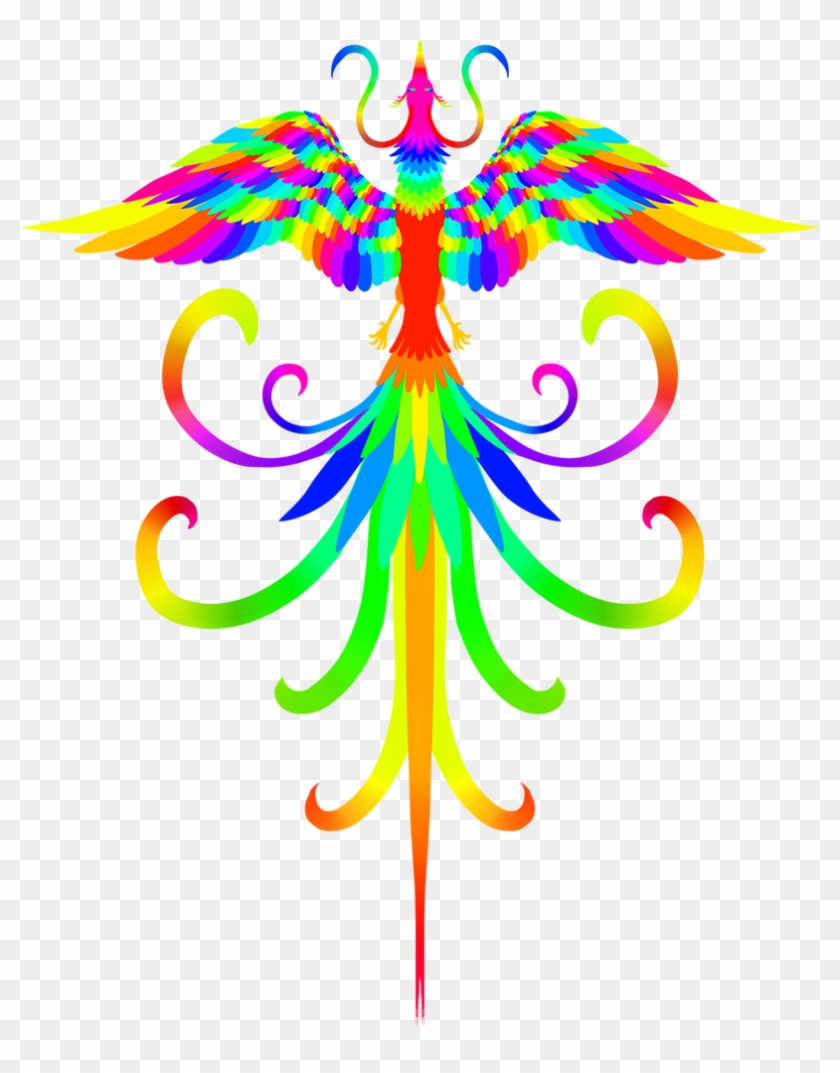 Rainbow Paradise Bird By Aeonae - Graphic Design #1659243