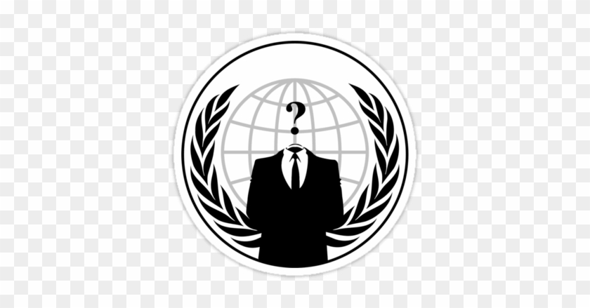 Anonymous Clipart Sticker - Anonymous Logo Png #1660213