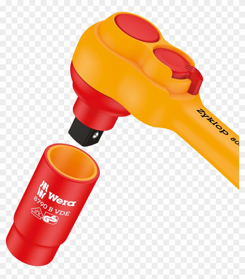 Vde Zyklop Ratchet, Insulated, With Switch Lever, With - Vde Ratsche #1660410