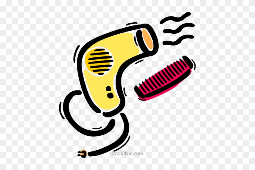 Hair Dryers Or Blow Dryers Royalty Free Vector Clip - Hair Dryer Vector Png #1660421