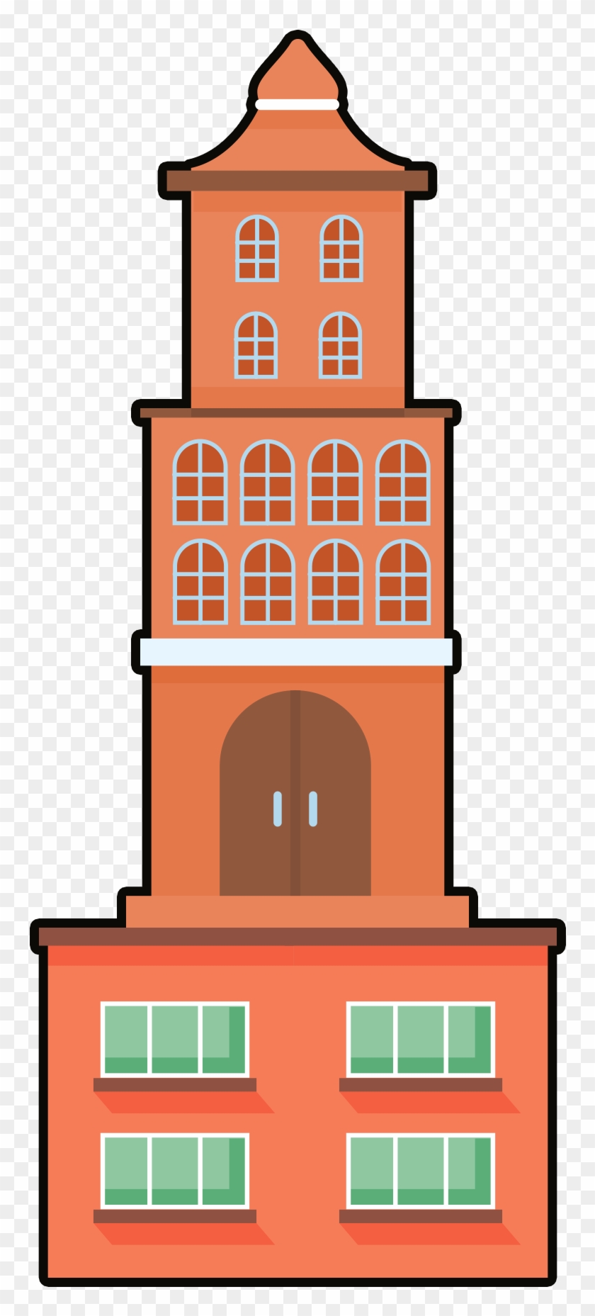 Hand Drawn Element Building Bell Tower Png And Psd - Hand Drawn Element Building Bell Tower Png And Psd #1661001