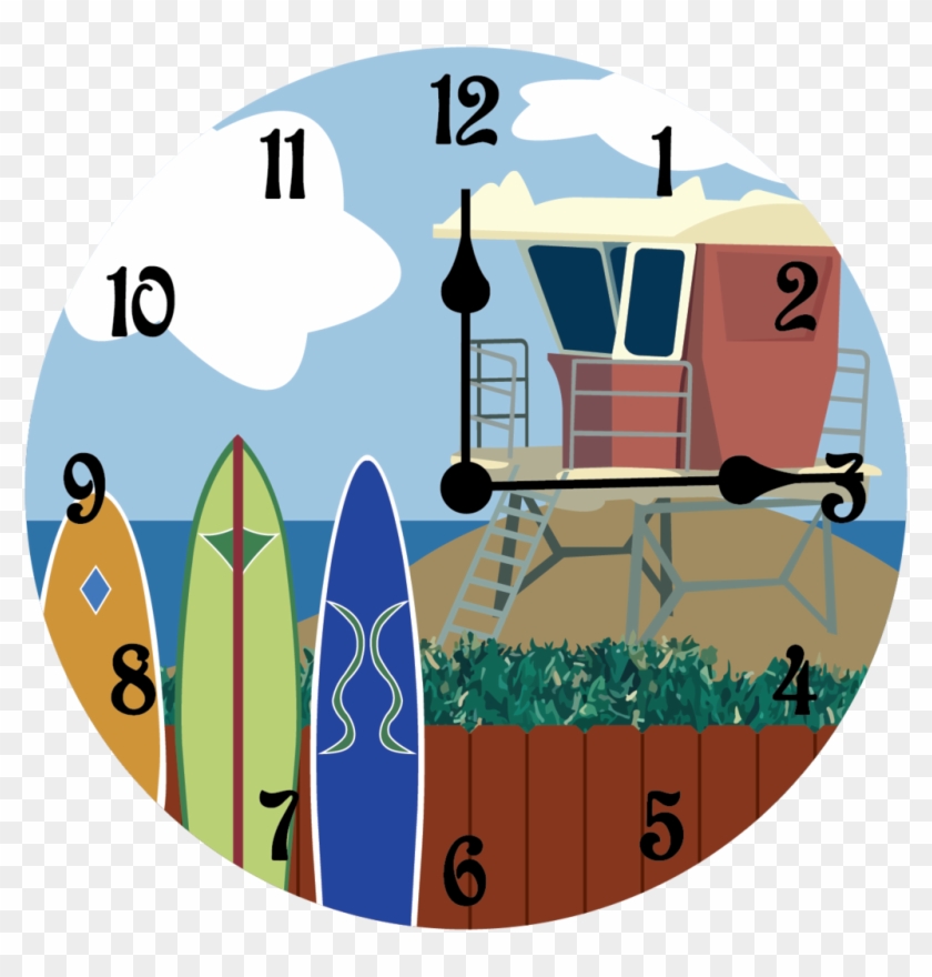 Lifeguard Tower Make A Clock, Brown House, Lifeguard, - Swaminarayan Tilak #1661026