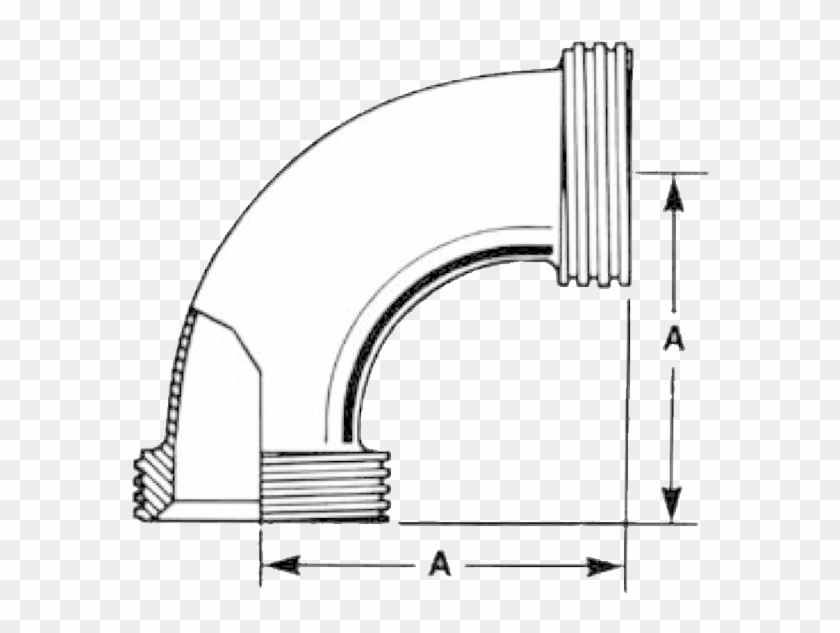 2c 1″ Elbow 90° Bevel Seat Threaded End X Bevel Seat - Arch #1662064