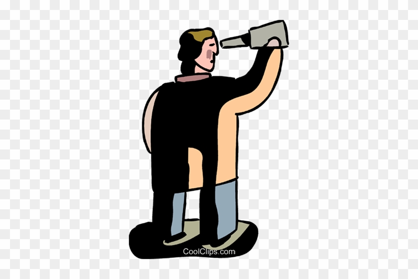 Man Looking Through Telescope Royalty Free Vector Clip - Man Looking Through Telescope Royalty Free Vector Clip #1662355