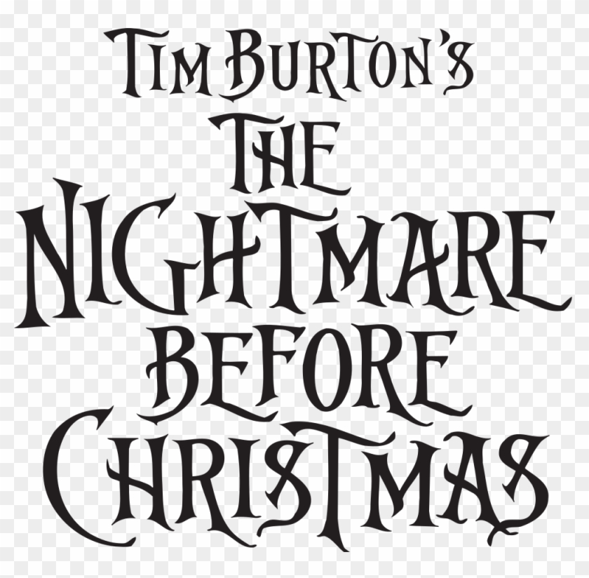 Nightmare Before Christmas Font Px The Best Christmas - Tim Burton's The Nightmare Before Christmas Logo #1662615