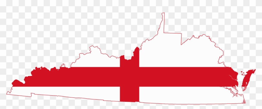 Flag Map Of The Colony Of Virginia - Flag Map Of The Colony Of Virginia #1662746