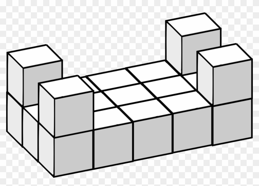 Cube Angle Coloring Book Drawing Line - Three-dimensional Space #1663127
