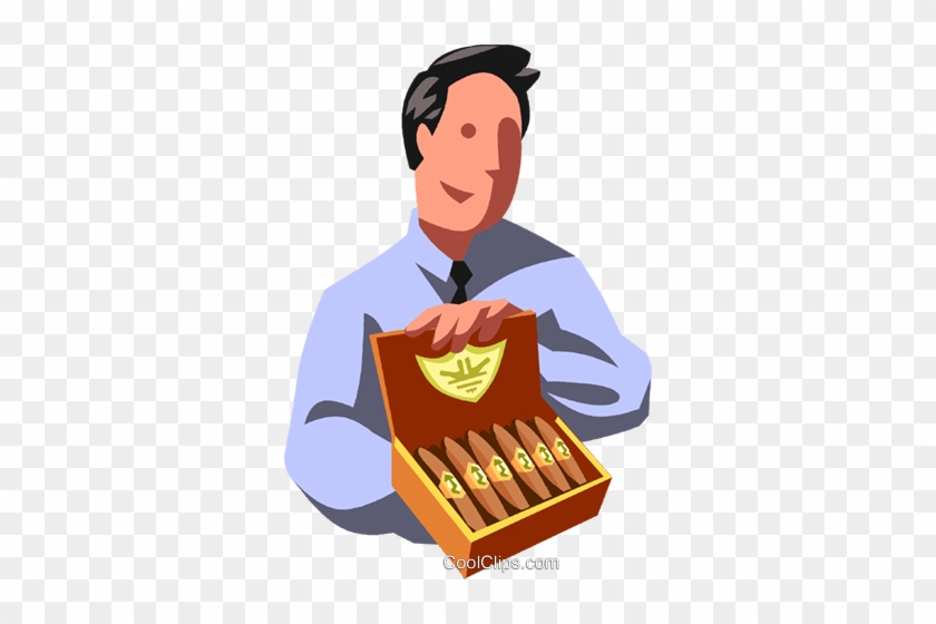 Cigars Royalty Free Vector Clip Art Illustration - Cartoon #1663441