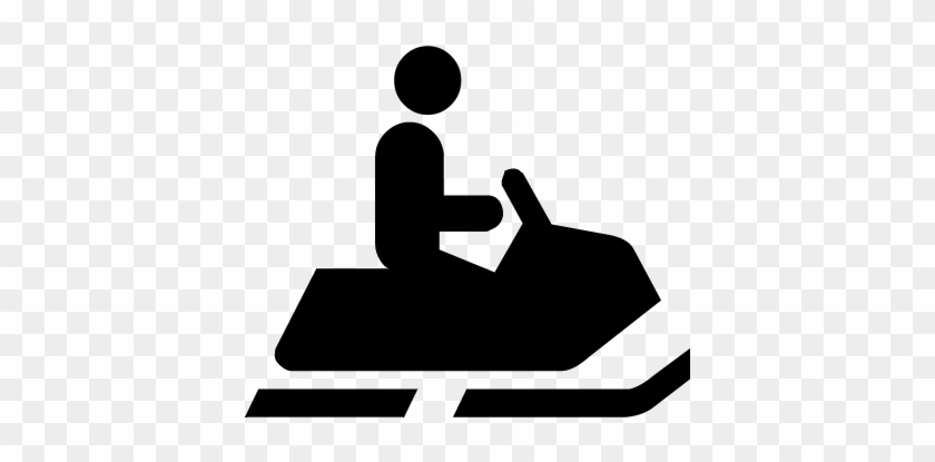 Snow Motorbike Vector - Snowmobile Symbol #1663466