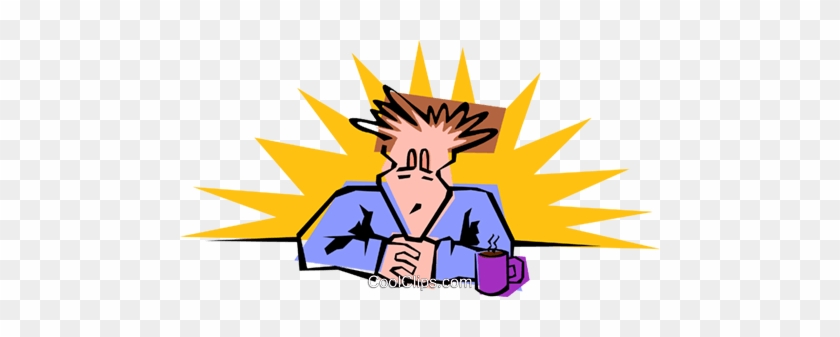 Ready To Start The Day Royalty Free Vector Clip Art - Cartoon #1663792