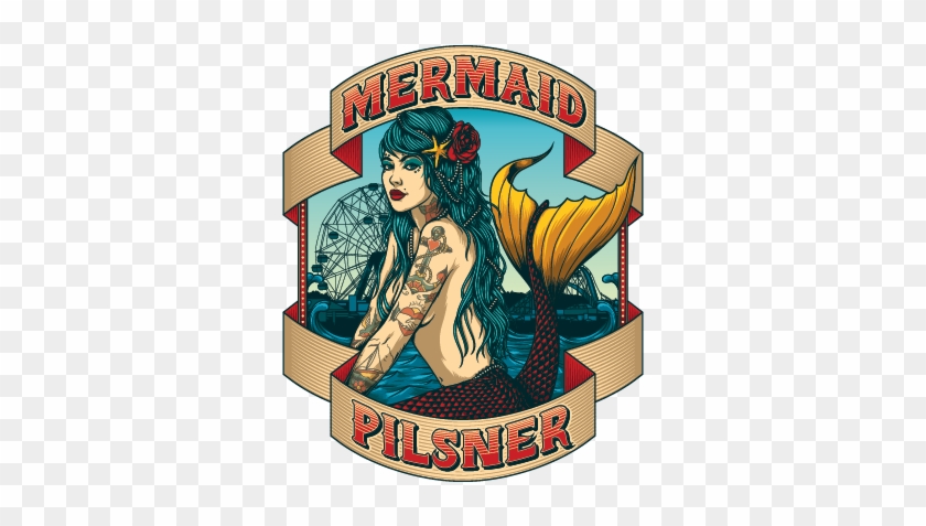 Coney Island Mermaid Pilsner Logo - Coney Island Mermaid Tattoo #1663952