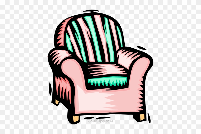 Arm Chair Royalty Free Vector Clip Art Illustration - Sessel Clipart #1664054