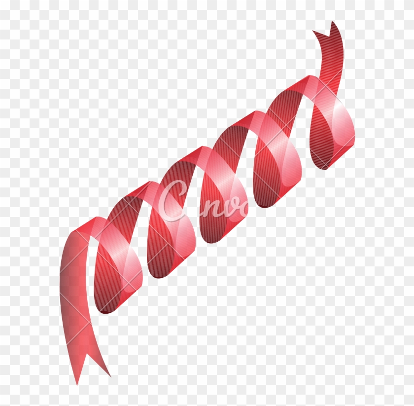 Isolated Curly Ribbon Icon - Graphic Design #1664434