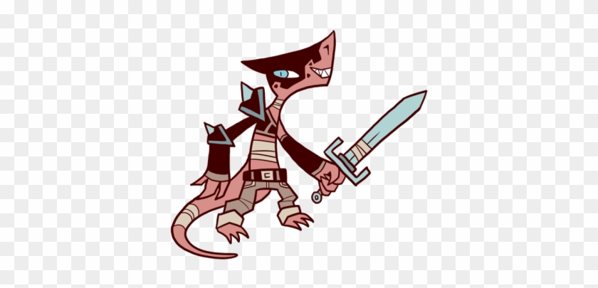 Tantall Is A Lizardfolk Warrior - Cartoon #1666681